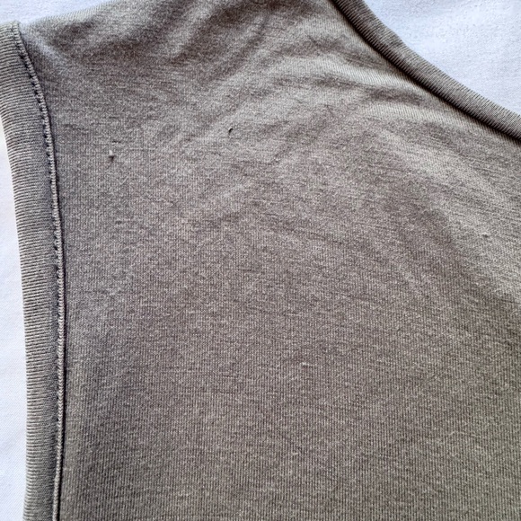 American Eagle Outfitters Olive Fringe Tank Top - Picture 4 of 4
